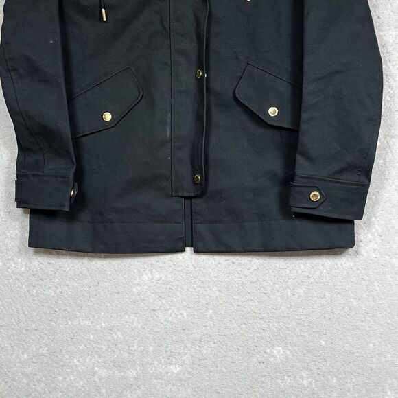 Abercrombie & Fitch Jacket Hooded Women’s XS Black Waterproof Wind Resistant - Picture 3 of 11